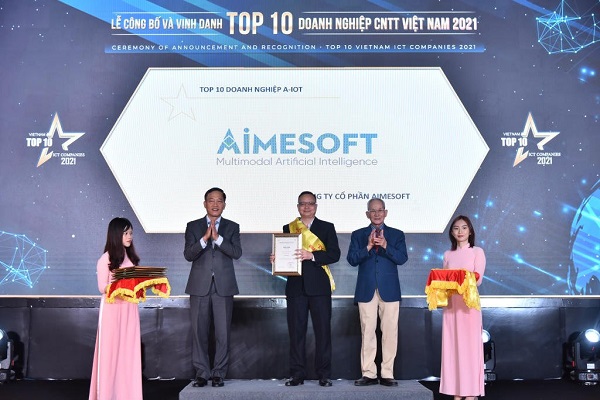 Aimesoft xuất sắc nhận giải thưởng Top 10 ICT Việt Nam 2021